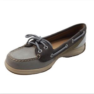 NEW Sperry Top-Sider Women's Laguna Charcoal/Graphite Boat Shoe 5.5M